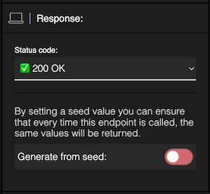 Response section example